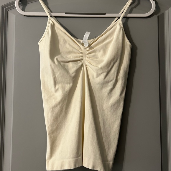 Lot of 4 Ruched Ballerina Camisoles - Black, Brown, Cream, Green - Picture 4 of 6